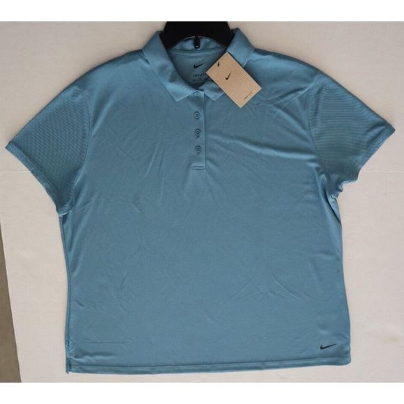 Nike DH2309 440 Women's Plus Sz 2XL Blue Dri-FIT Victory S/S Golf Polo Shirt $58 - Picture 5 of 8